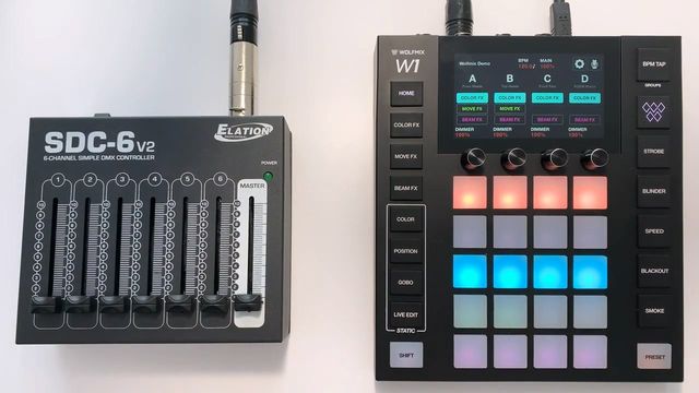 外接 DMX 控台输入
